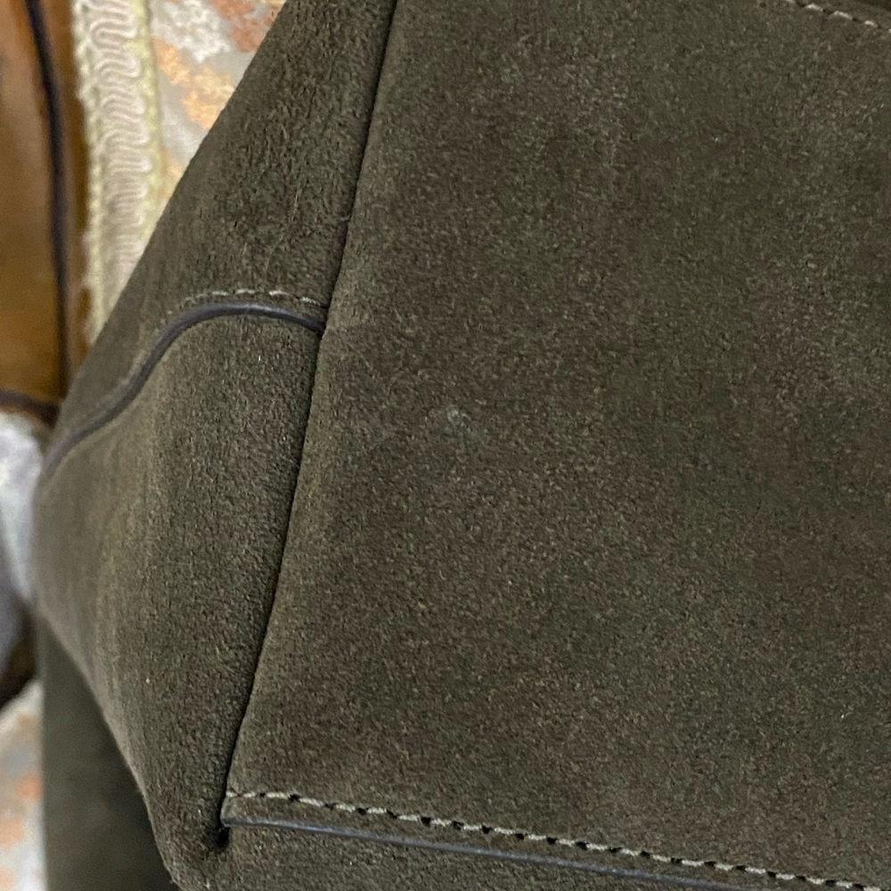 Coach Brooklyn 39 Olive Green Suede - Picture 7 of 13